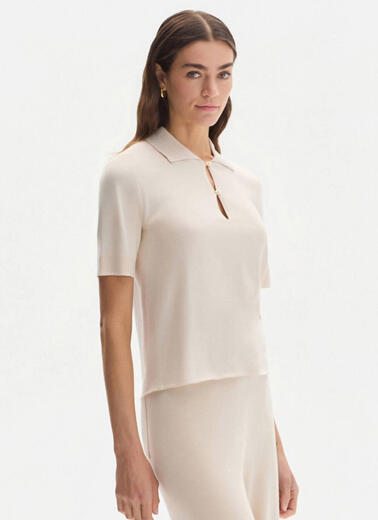 Pamuk İpek Karışımlı Naturel Triko Üst