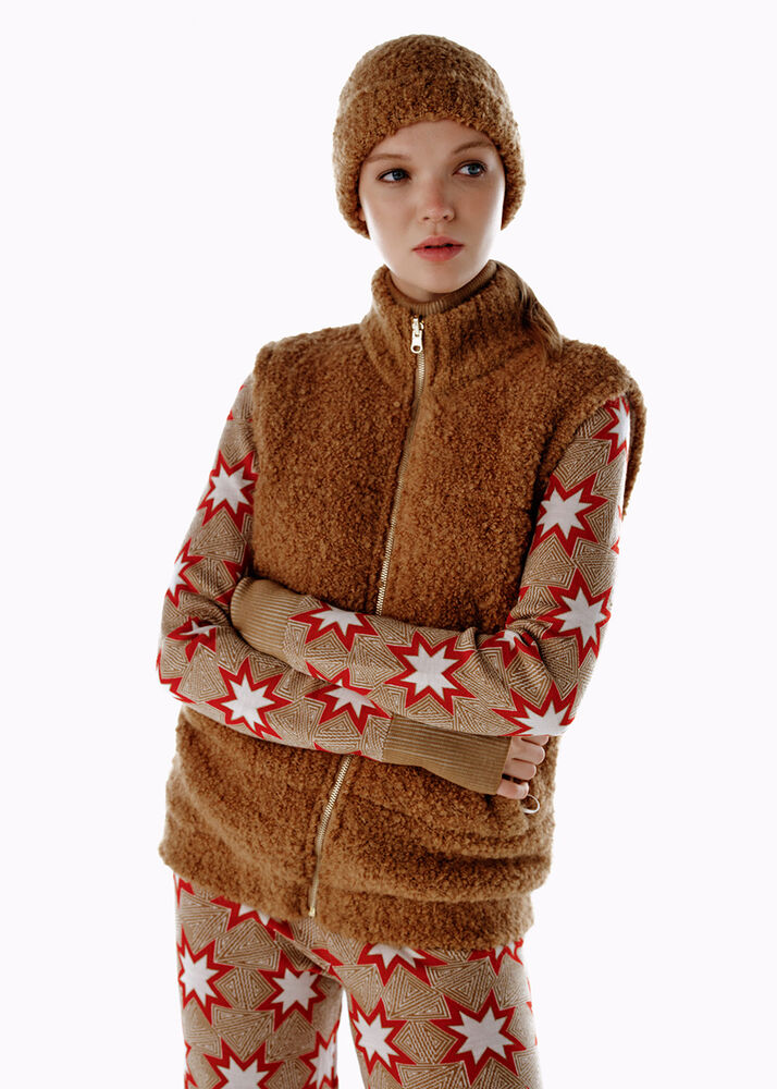 Alpaka Karışımlı Camel Bere - KNITSS (1)