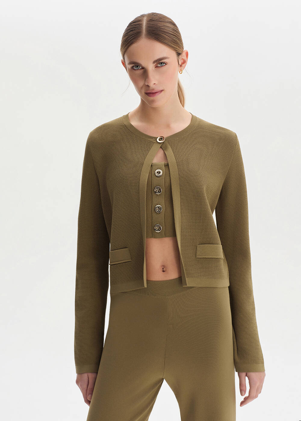 Anıs Regular Fıt Knıt Jacket - 1