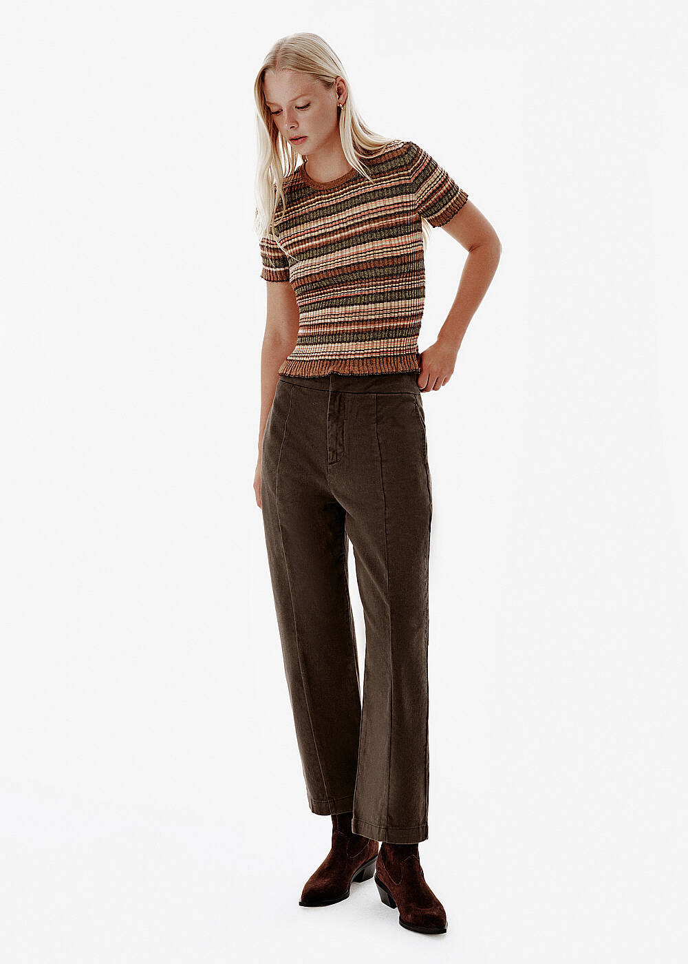 Barrel Leg Loden Pants - 2