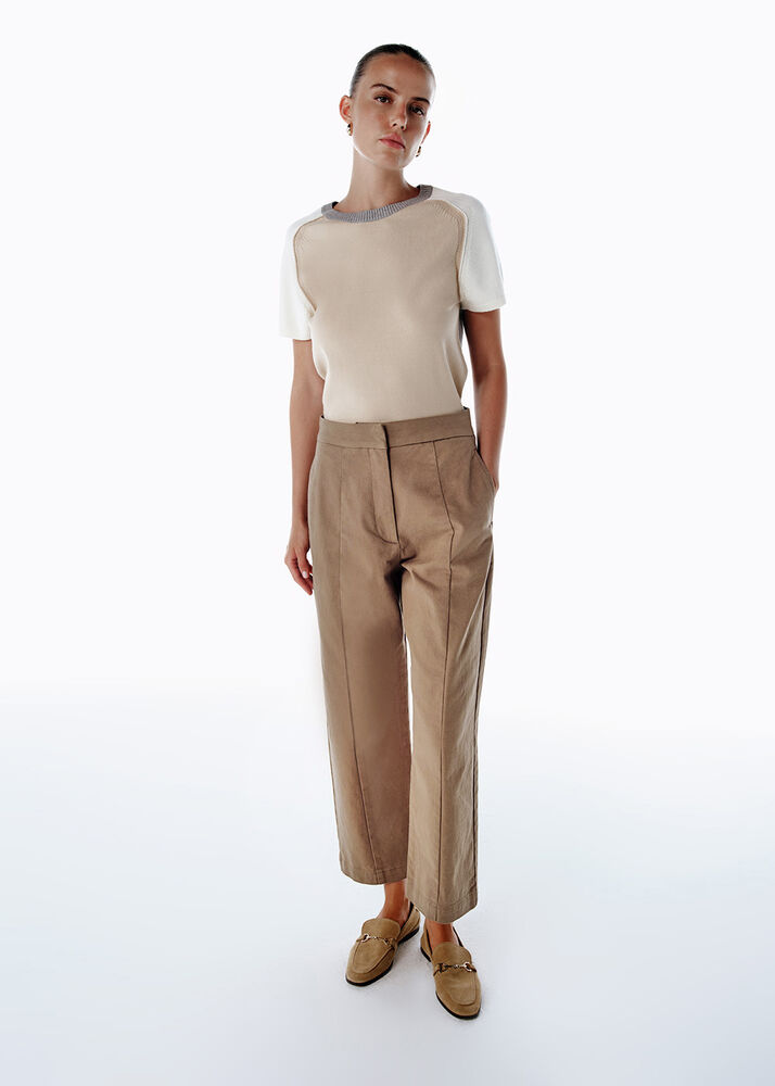 Barrel Leg Pantolon Camel - KNITSS (1)