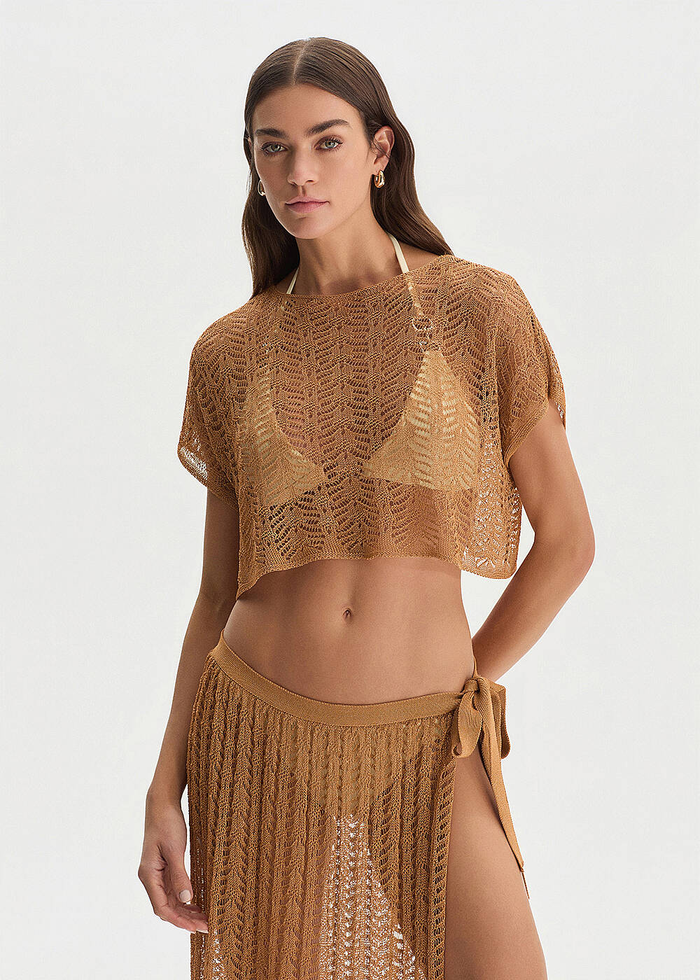 BEACHWEAR KNIT TOP MANGO - 1