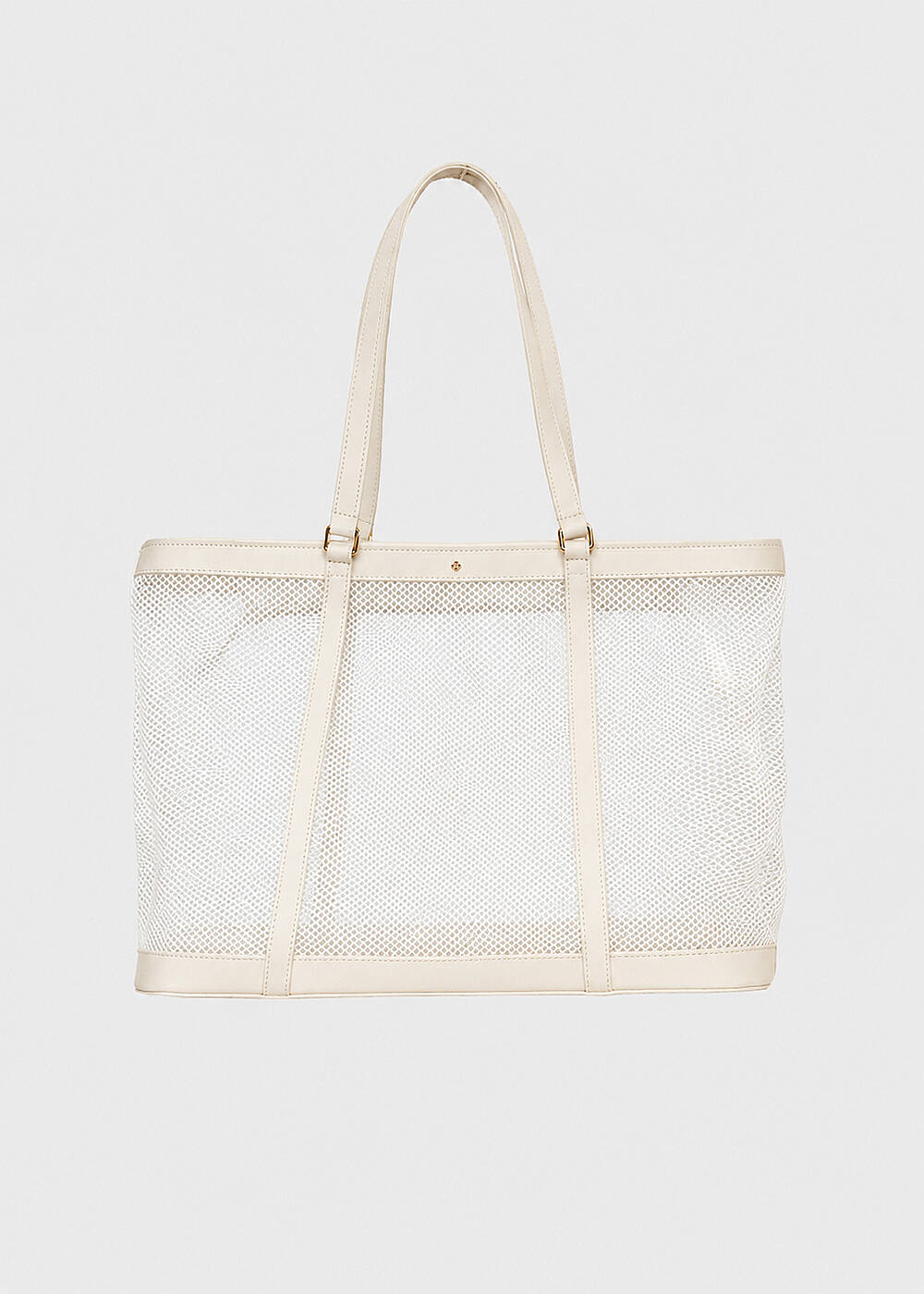 Beige Mesh Shoulder Bag- Pherahs - 2