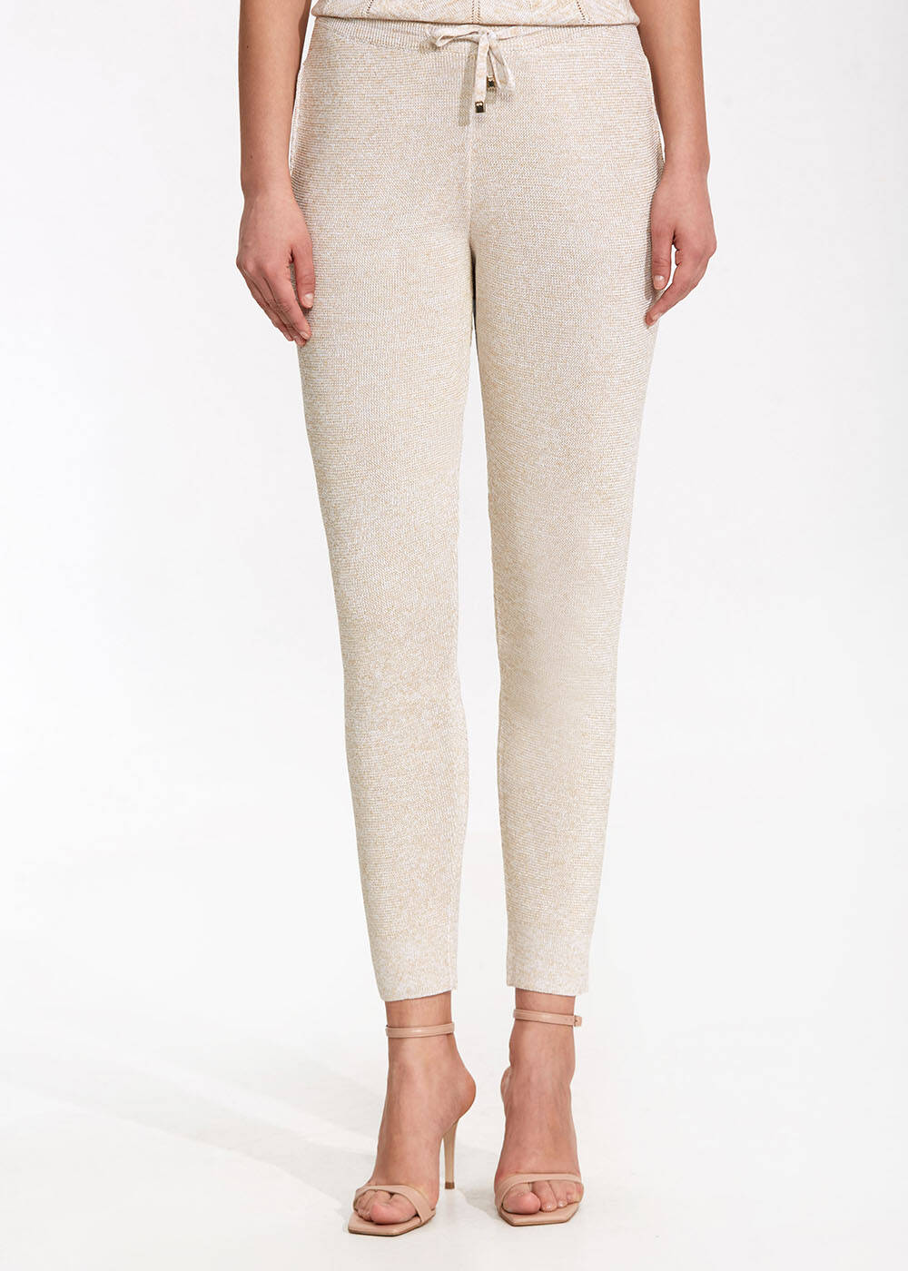 Bej Triko Jogger Pantolon - 2