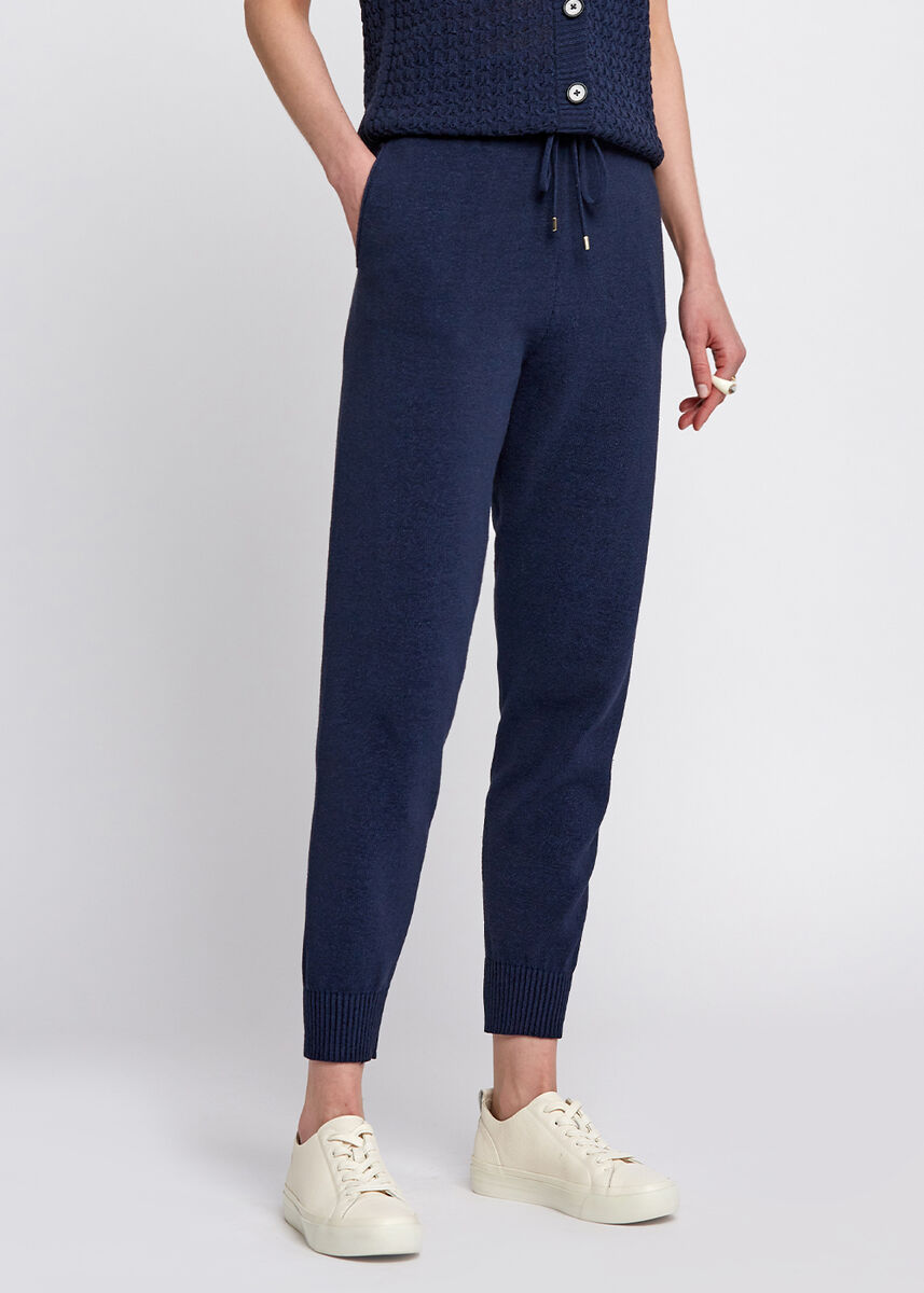 Beli Bağcıklı Lacivert Triko Jogging Pantolon · 4