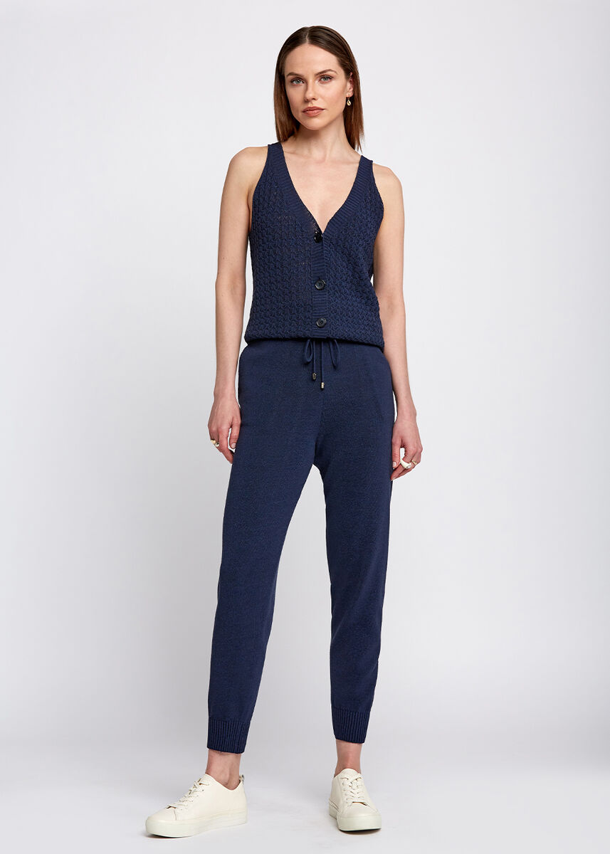 Beli Bağcıklı Lacivert Triko Jogging Pantolon · 6
