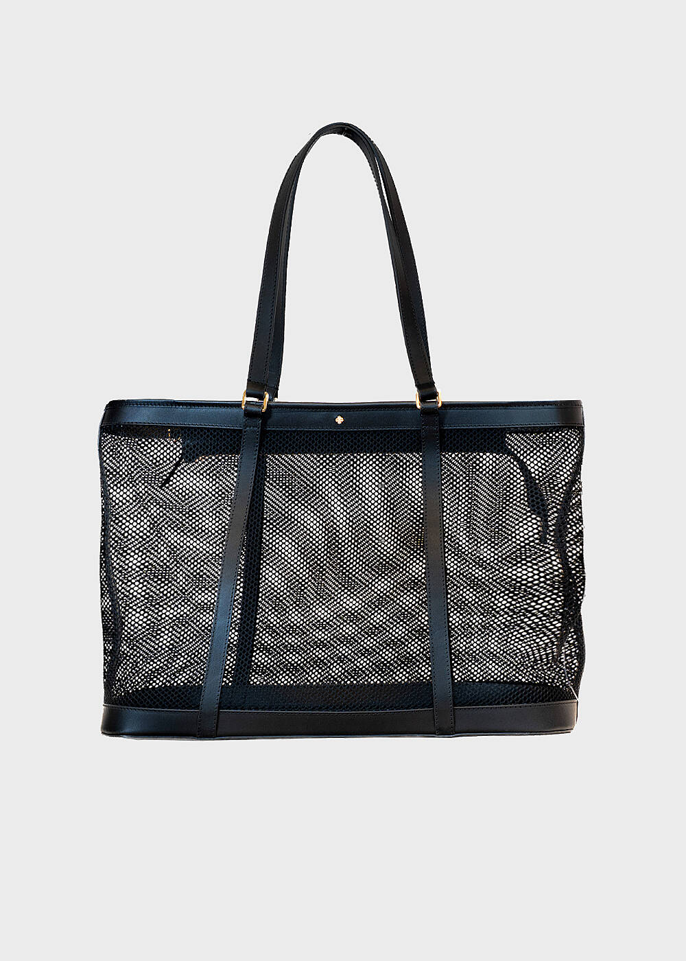 Black Mesh Shoulder Bag - Pherahs - 2
