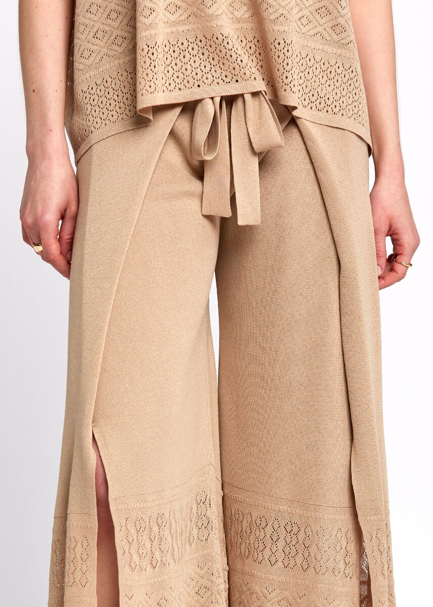 Bohem Tarz Crop Bej Triko Pantolon · 7