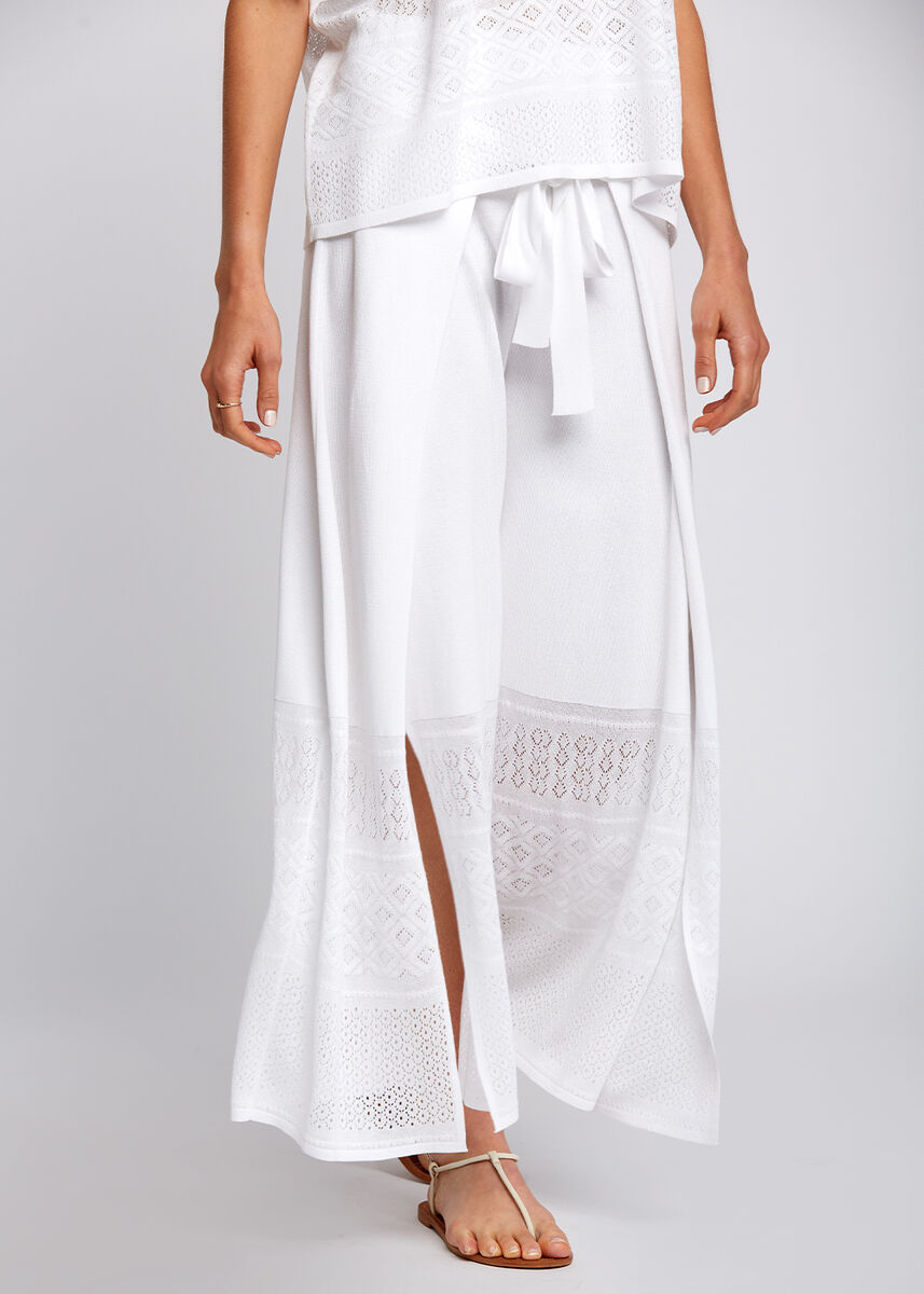 Bohem Tarz Crop Beyaz Triko Pantolon · 4