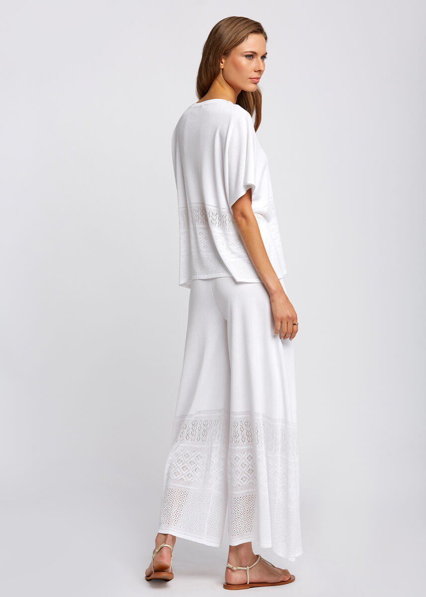 Bohem Tarz Crop Beyaz Triko Pantolon · 6