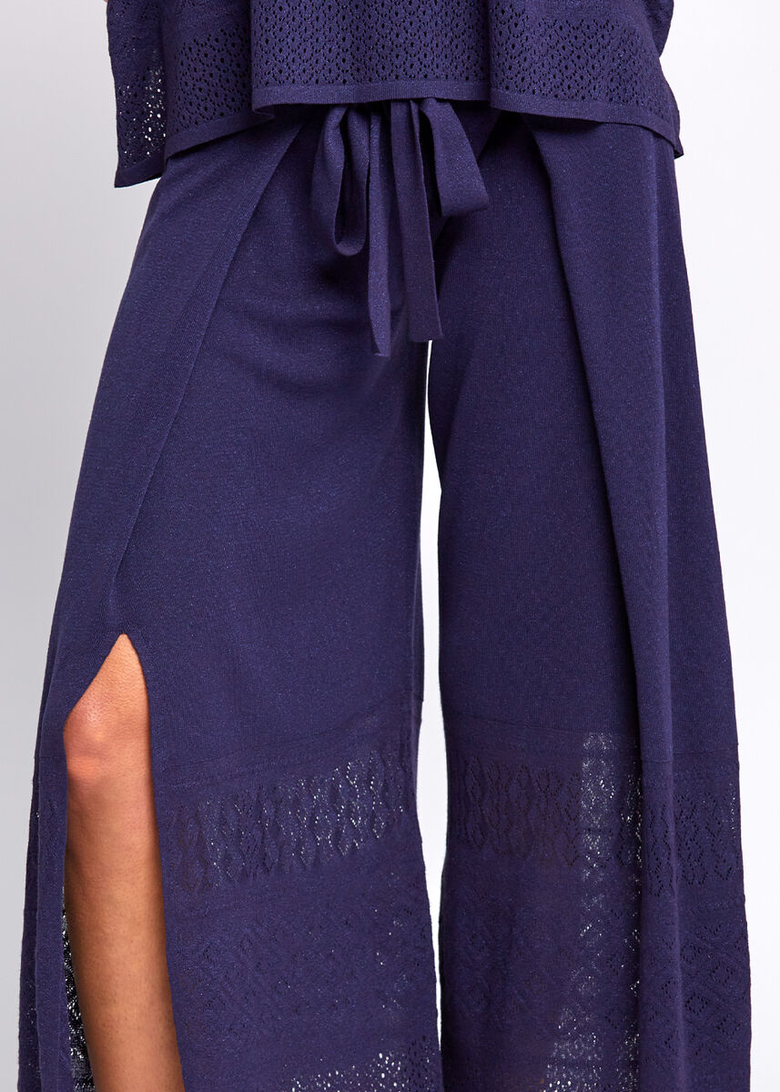 Bohem Tarz Crop Lacivert Triko Pantolon · 7