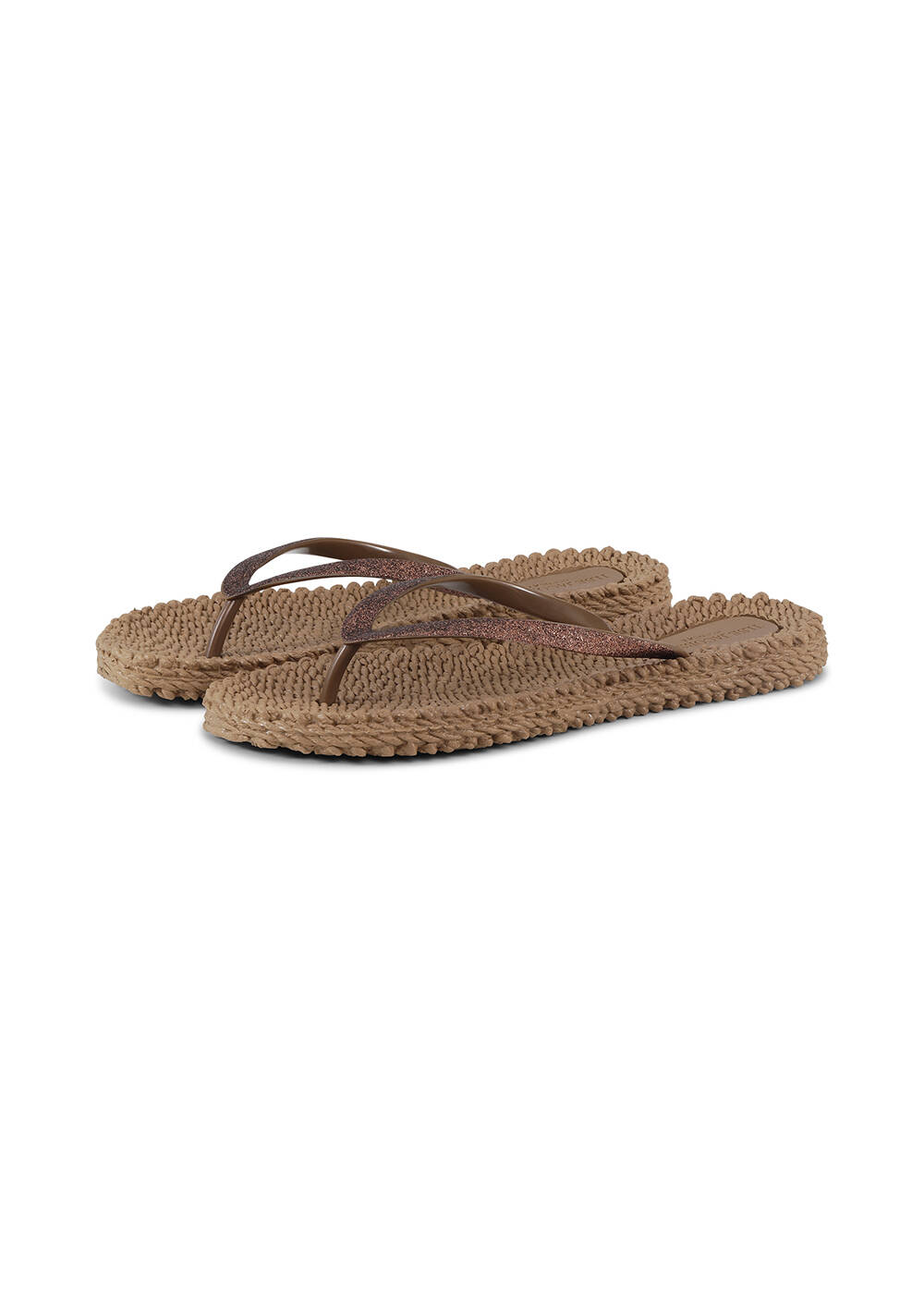 Brown Glitter Flip Flops | ILSE JACOBSEN - 2