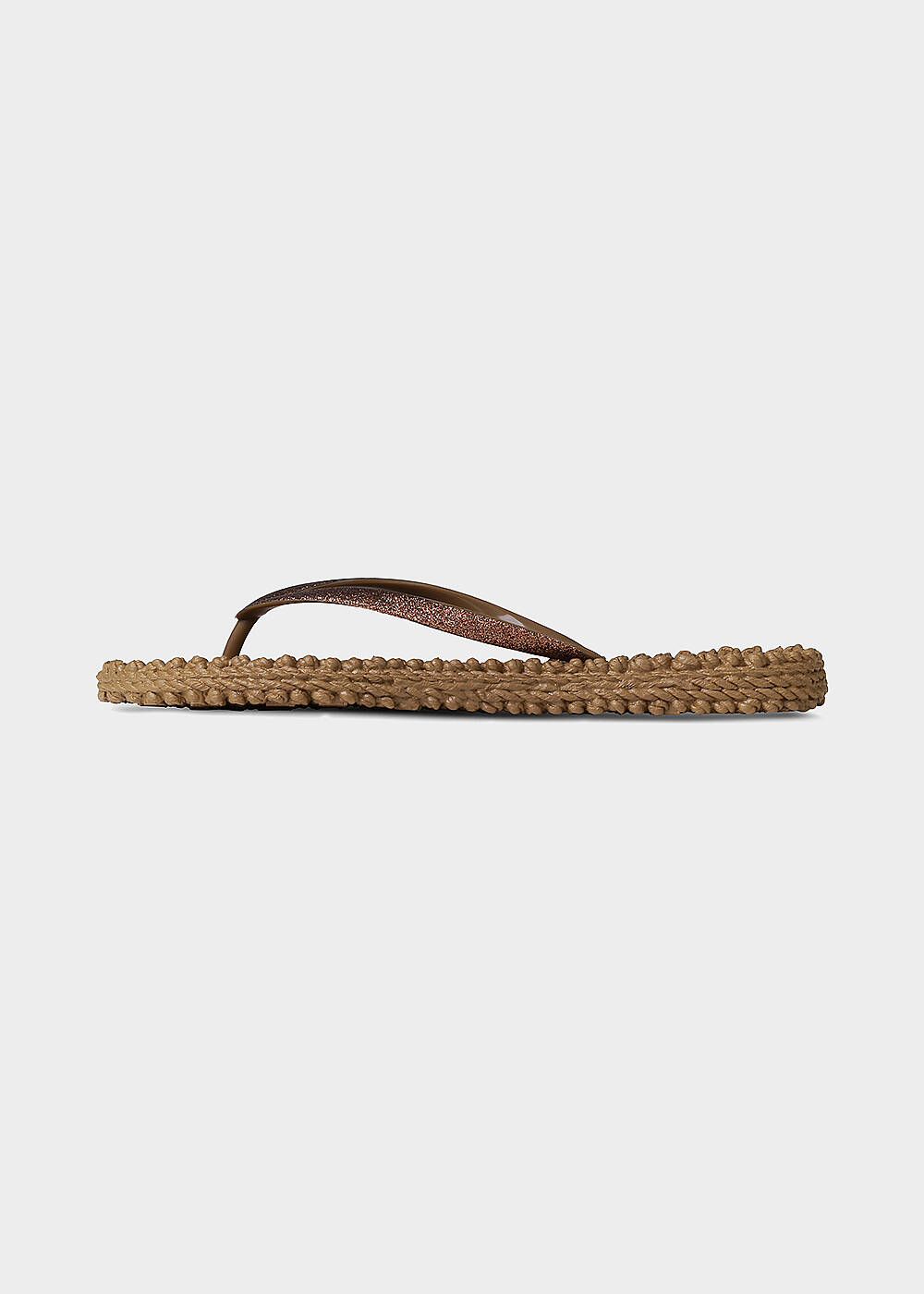 Brown Glitter Flip Flops | ILSE JACOBSEN - 1
