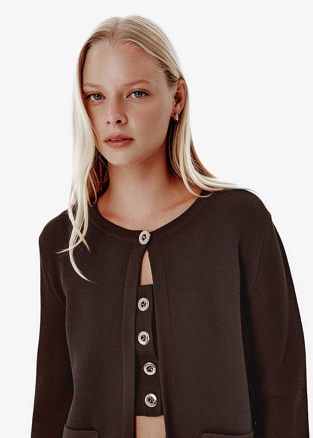 Cacao Regular Fıt Knıt Jacket - 2