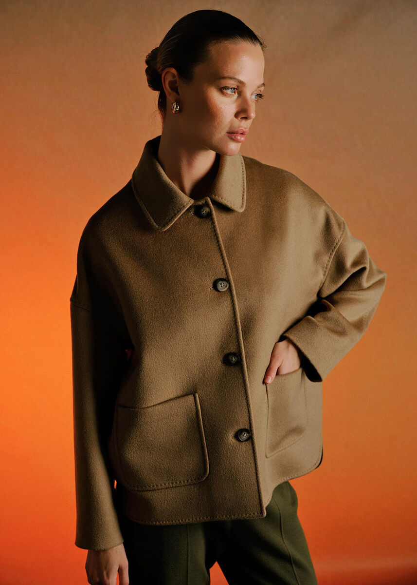 Camel Yün Kaban - KNITSS