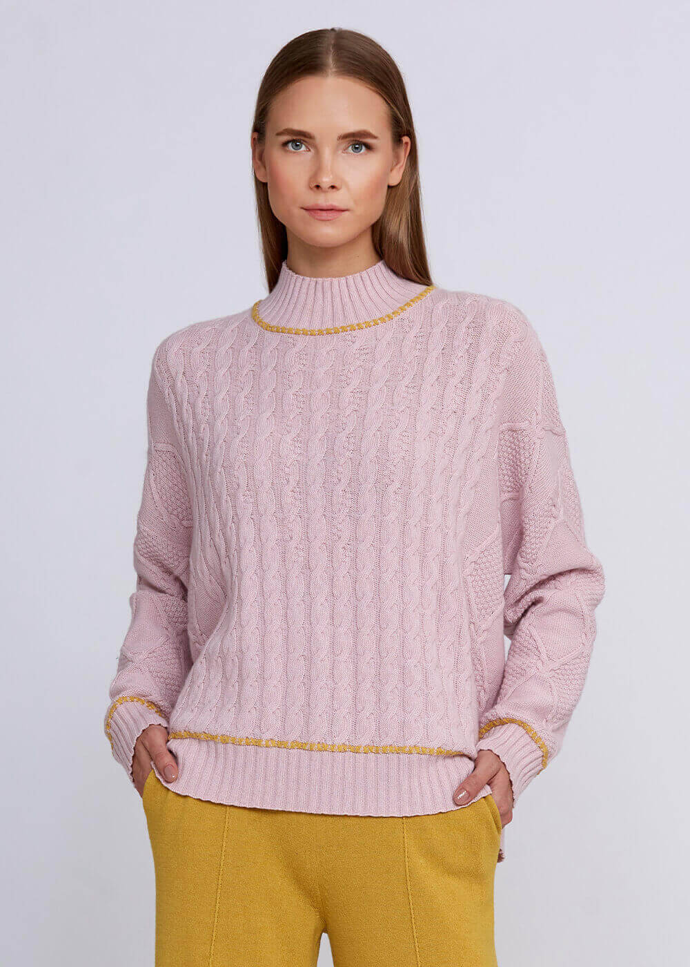 Rose cashmere sweater on sale
