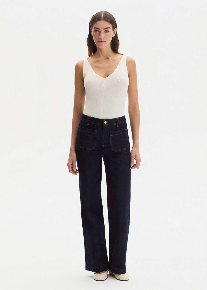 Cepli Mavi Denim Pantolon - KNITSS