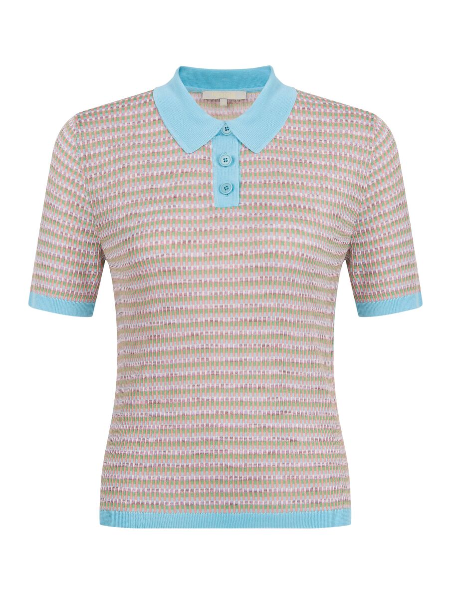 Polo Yaka Mavi Triko Üst · 6