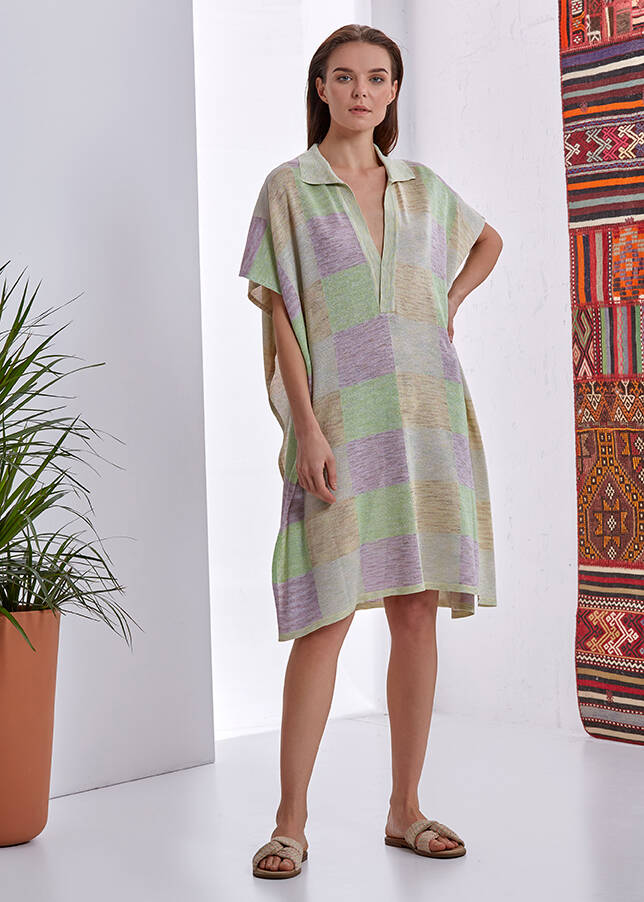 Çok Renkli Polo Yaka Tunik - 2
