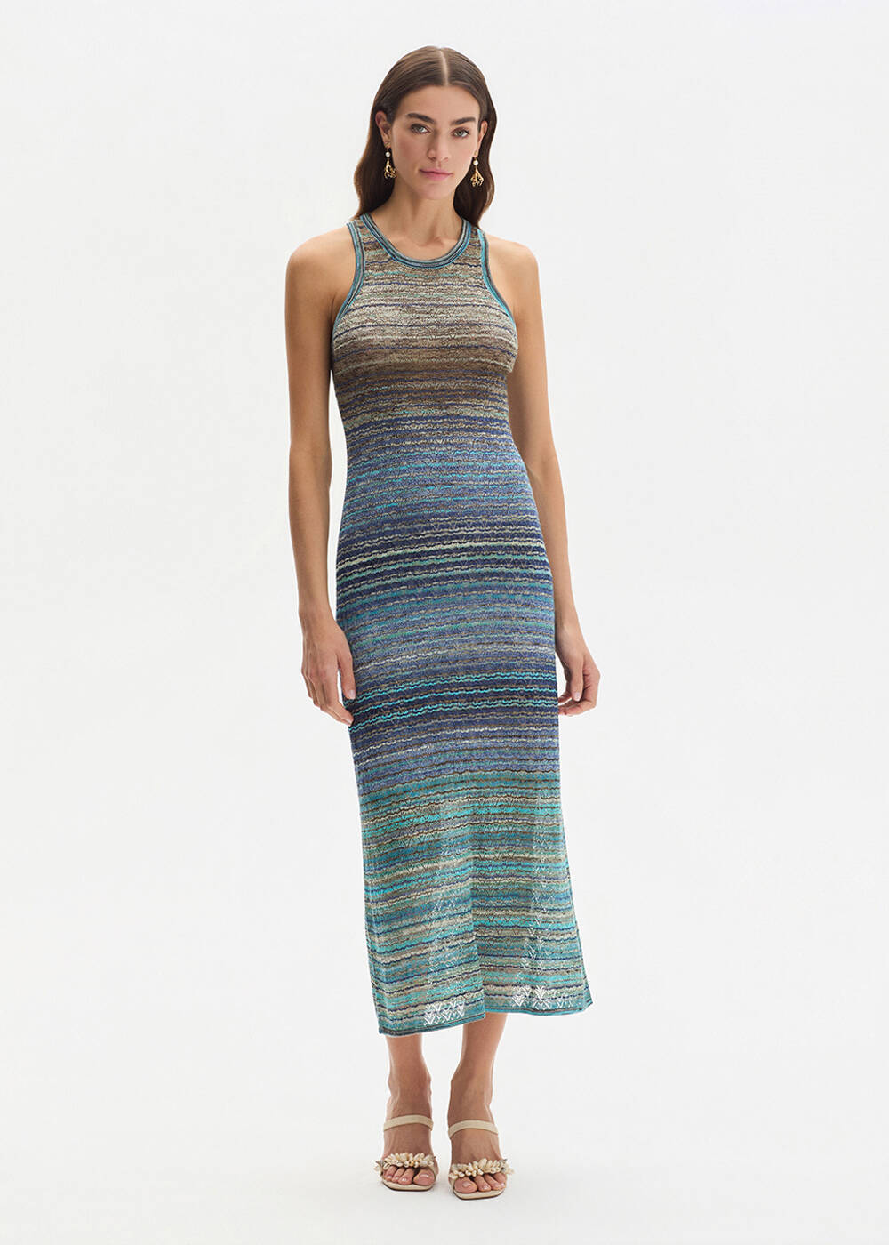COLOR BLOCK FESTIVAL KNIT DRESS - 2