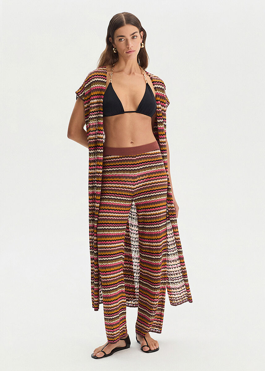 DEGRADE STRIPE KNIT PANTS - KNITSS