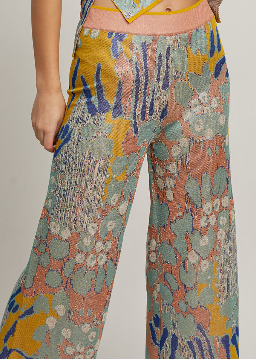 Desenli Crop Triko Pantolon · 7