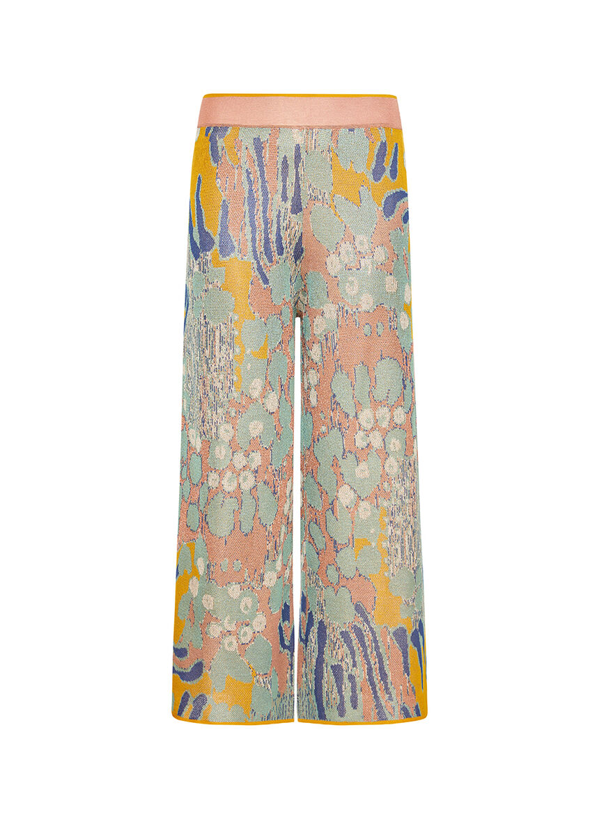 Desenli Crop Triko Pantolon · 8
