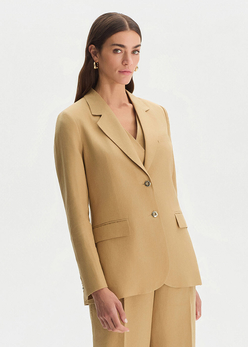 DESERT LINEN BLAZER JACKET - 2