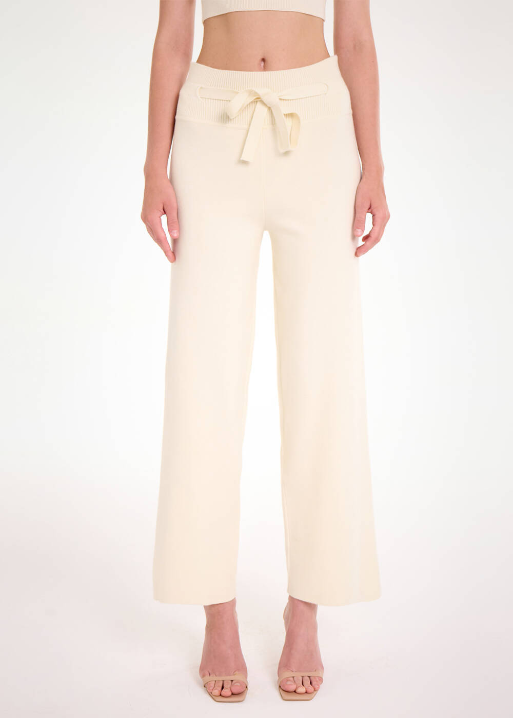 DRAWSTRING PANNA KNIT PANTS - 1