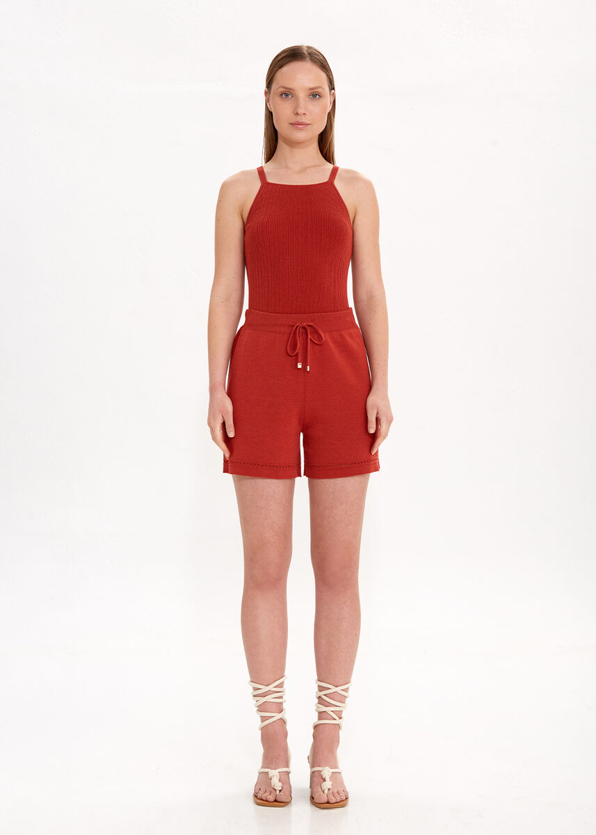 DRAWSTRING SPICE KNIT SHORTS - KNITSS