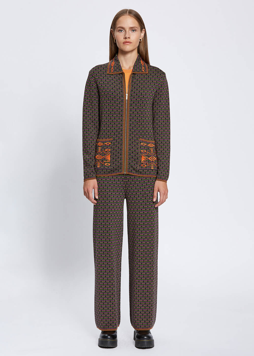 EMBROIDERIED MERINO WOOL KNIT JACKET - 2