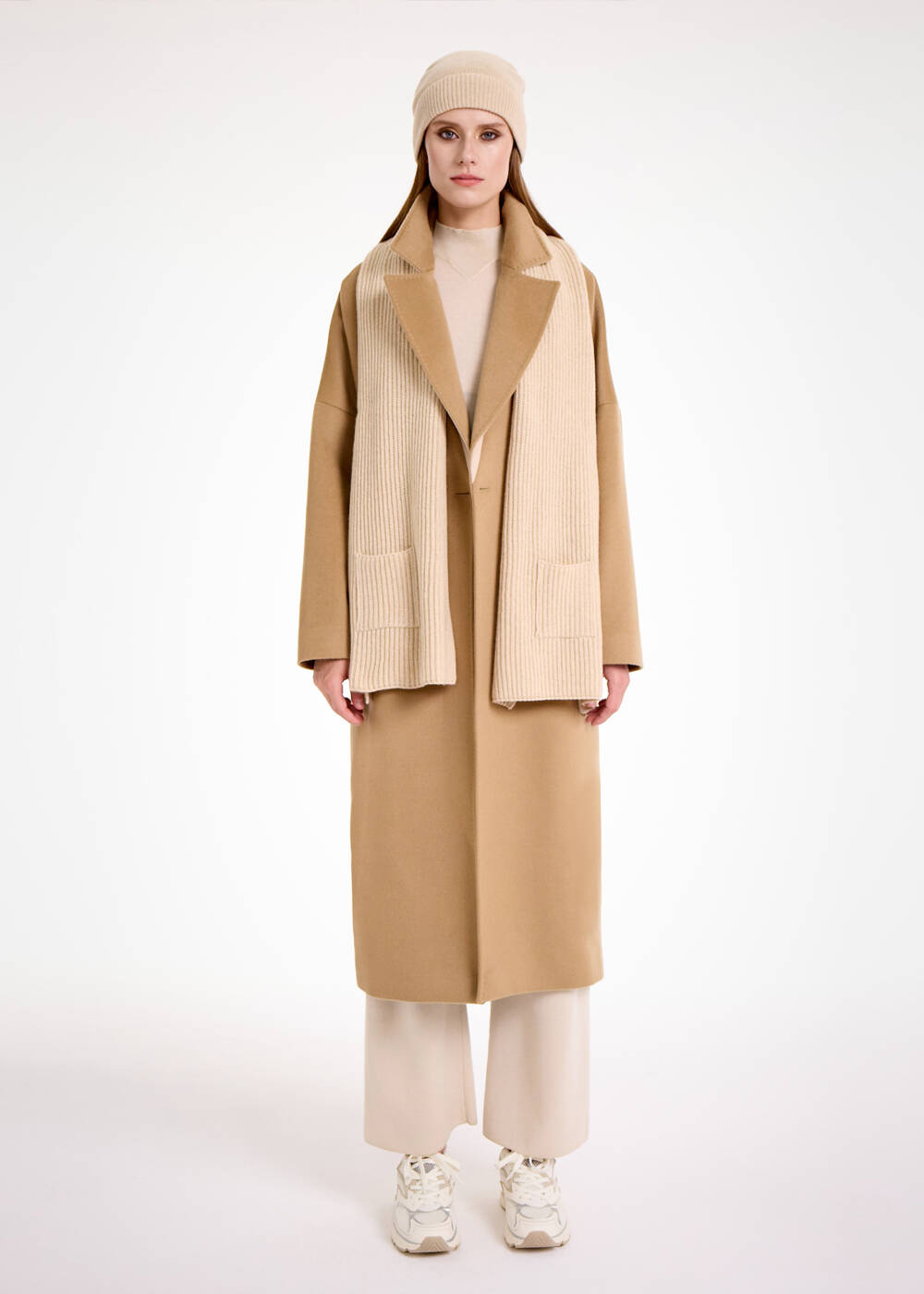 ESSENTIAL CREAM CAHSMERE CAP - 2