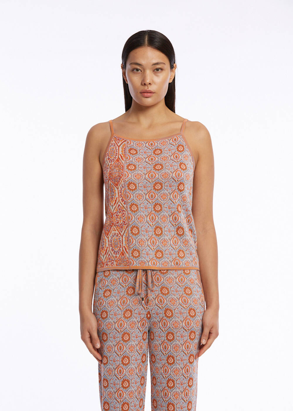 ETHNIC JACQUARD PATTERN KNIT TOPS - 1