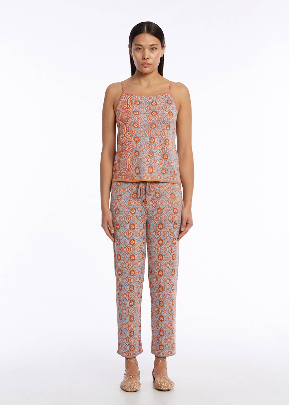 ETHNIC JACQUARD PATTERN KNIT TOPS - 2