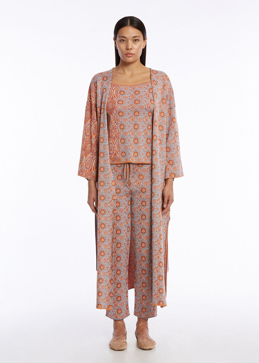 Etnik Jakar Desen Triko Kaftan - KNITSS