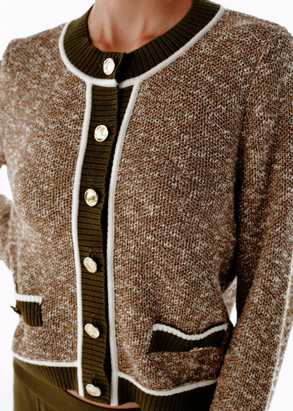 HERBAL MOULINE KNIT JACKET - 2