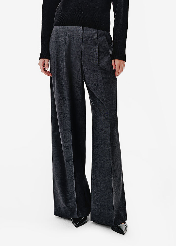 HIGH WAIST WOOL PANTS GREY - KNITSS (1)