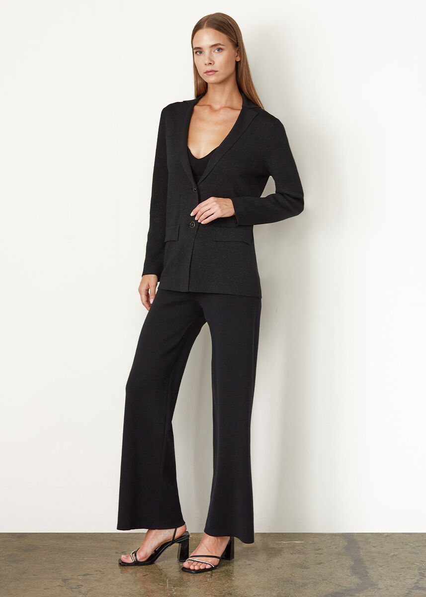 Işıltılı Siyah Rahat Kesim Blazer Ceket · 5