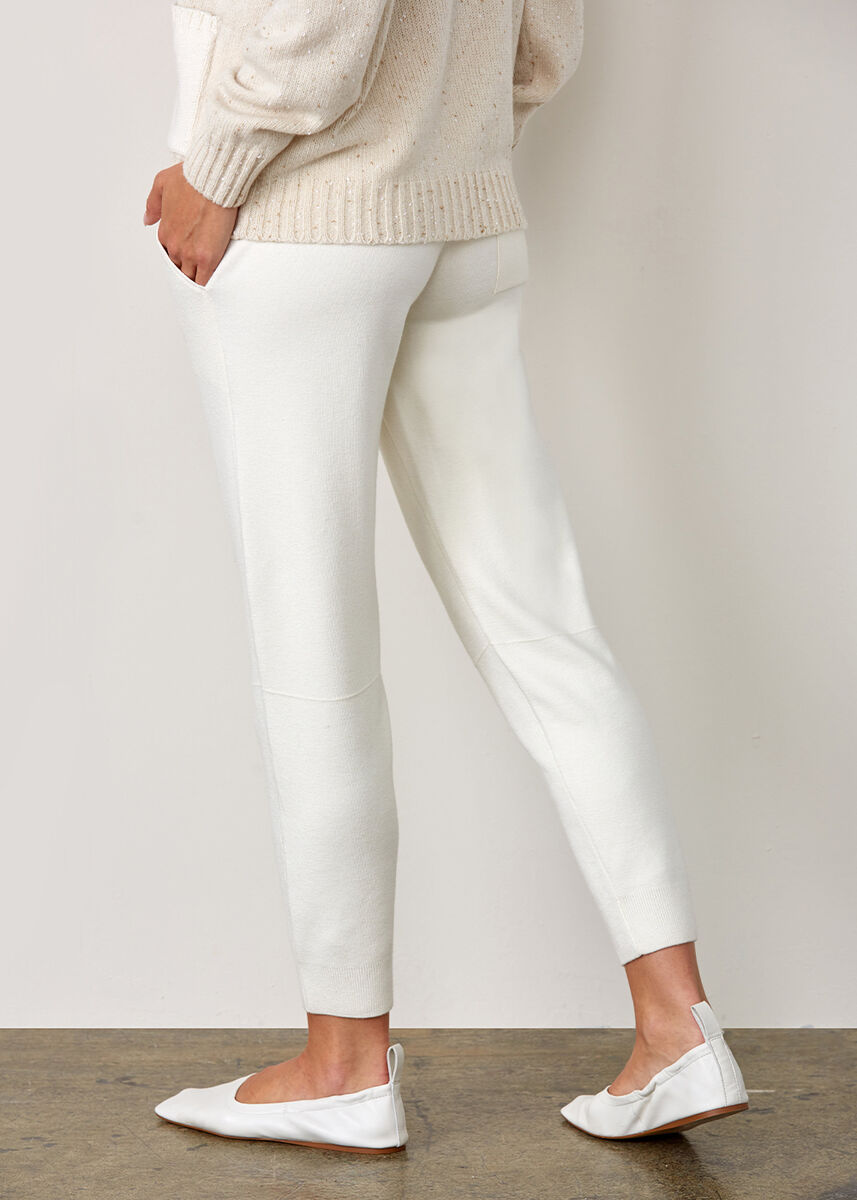 İtalyan İplik Triko Ekru Jogging Pantolon · 7