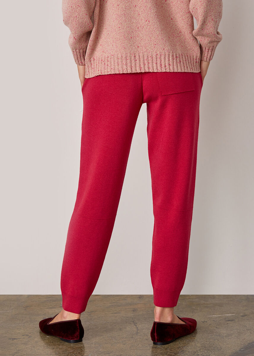İtalyan İplik Triko Fuşya Jogging Pantolon · 3