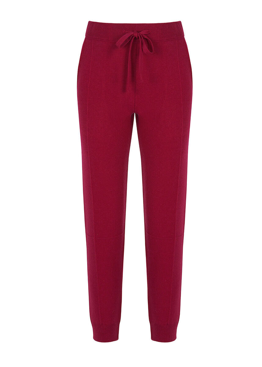 İtalyan İplik Triko Fuşya Jogging Pantolon · 8