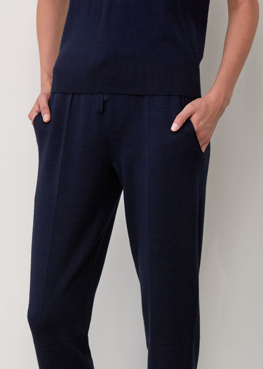 İtalyan İplik Triko Lacivert Jogging Pantolon · 6