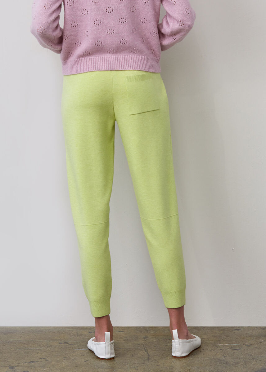 İtalyan İplik Triko Yeşil Jogging Pantolon · 3
