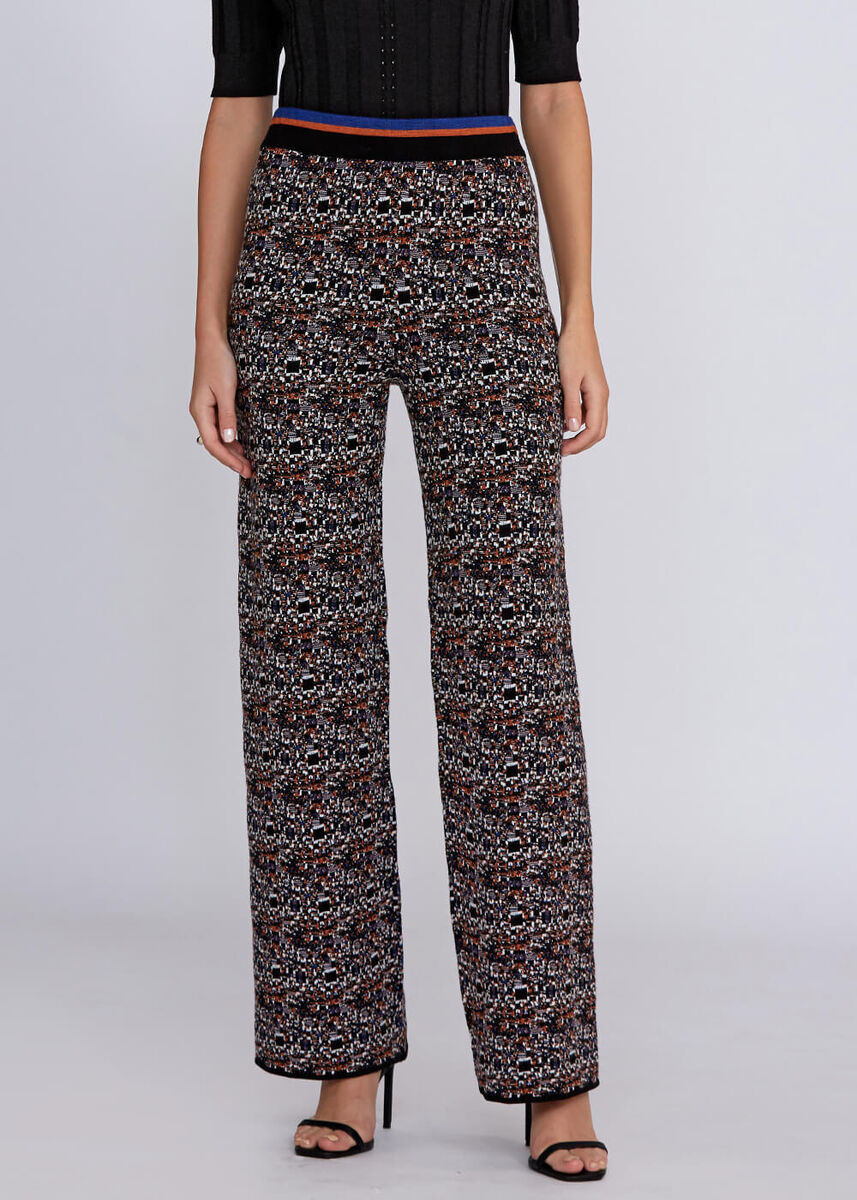 Jacquard Detailed Regular Fit Knit Pants - KNITSS