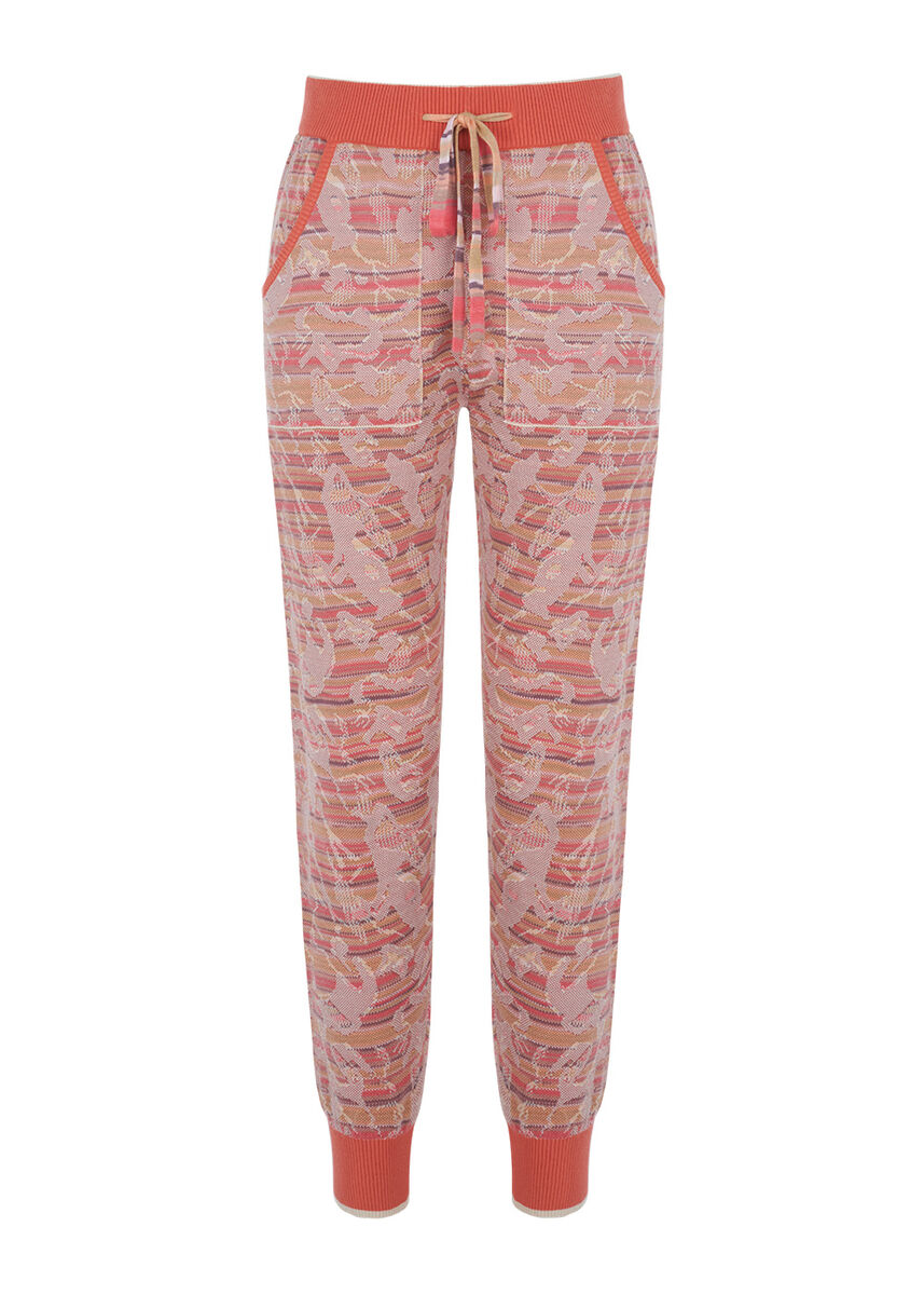 Jakarlı Mercan Rengi Triko Jogging Pantolon · 8