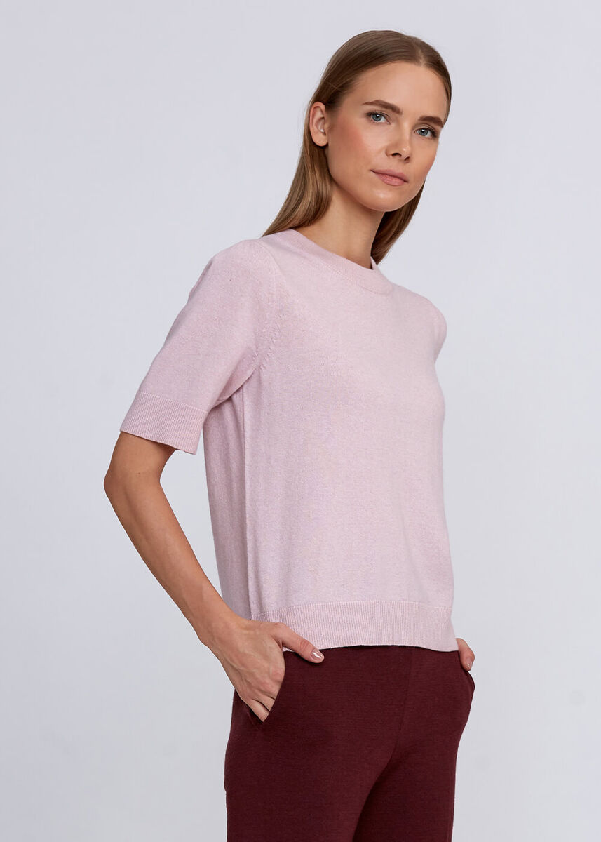 Kaşmir Karışımlı Açık Pembe Triko Üst · 4