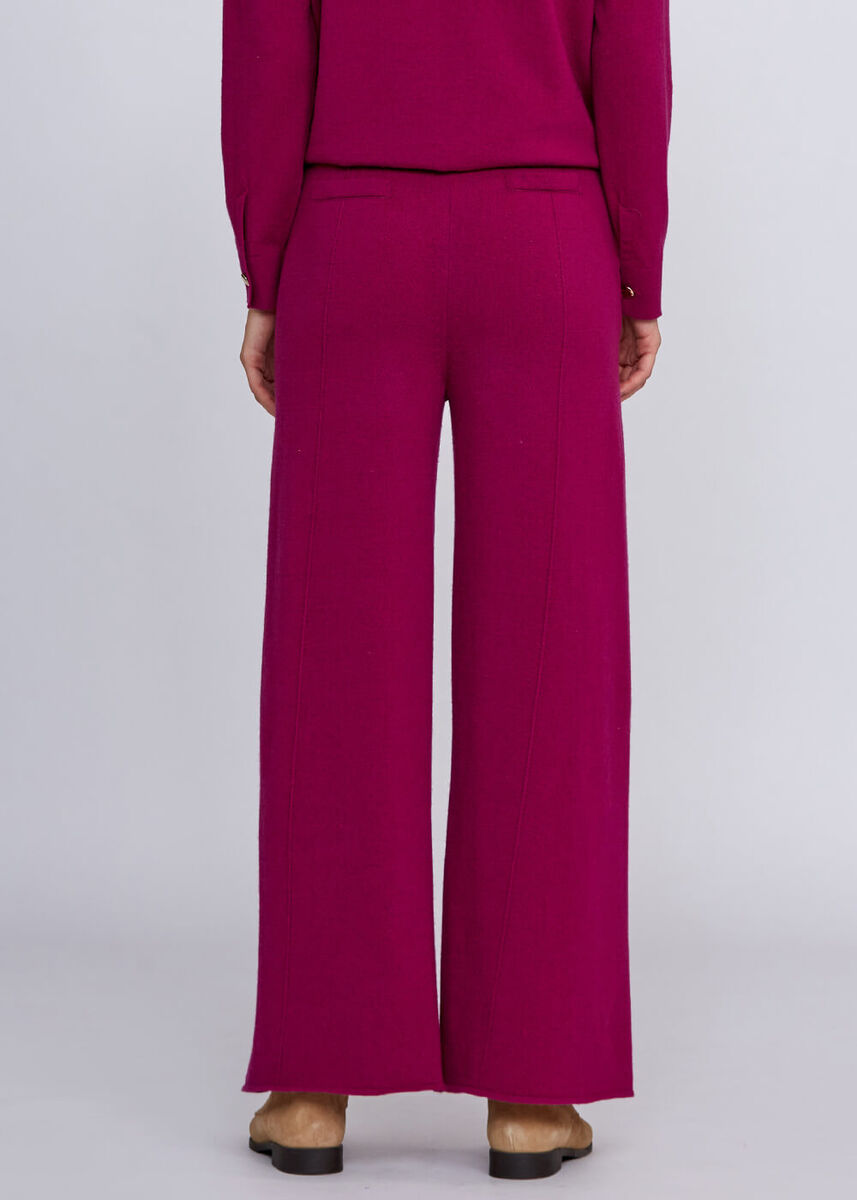 Kaşmir Karışımlı Bağcıklı Pembe Triko Pantolon · 3
