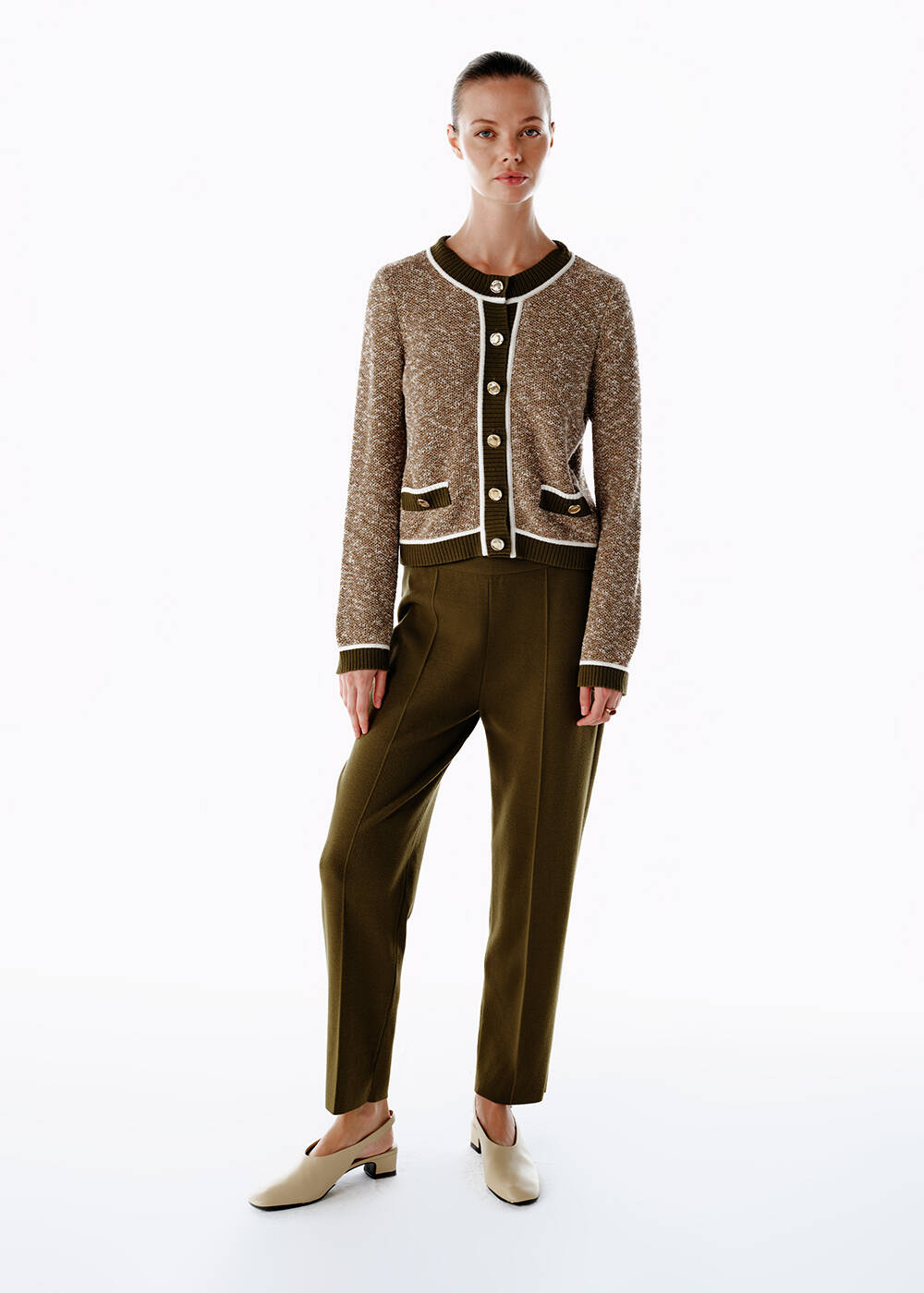 KNIT PANTS HERB GREEN - 2
