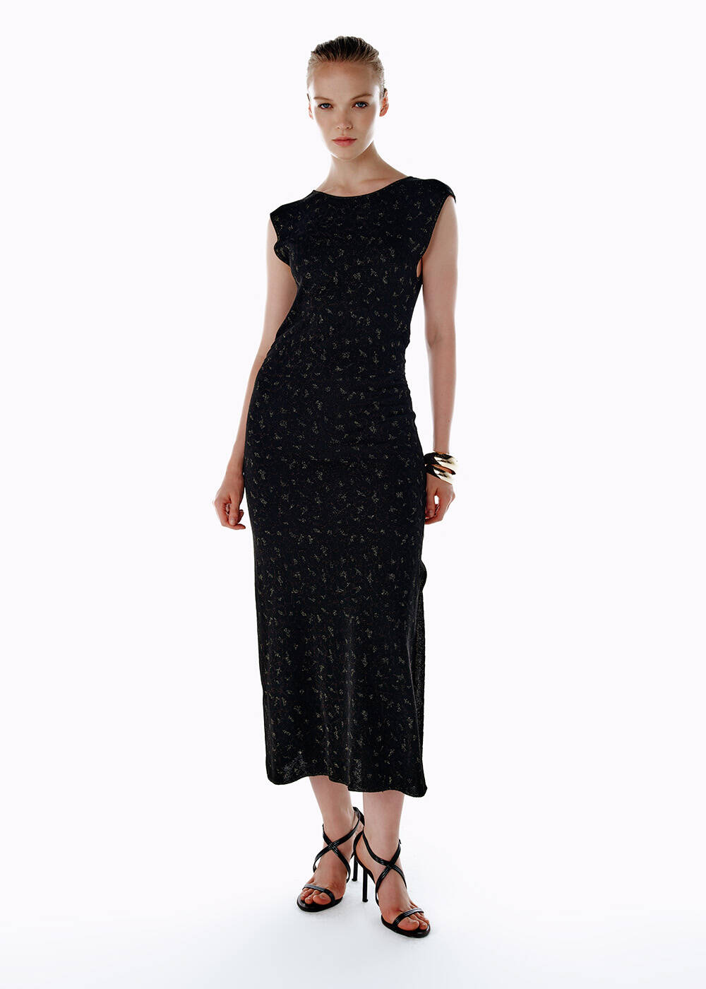 LEOPARD PATTERNED KNIT DRESS - 1
