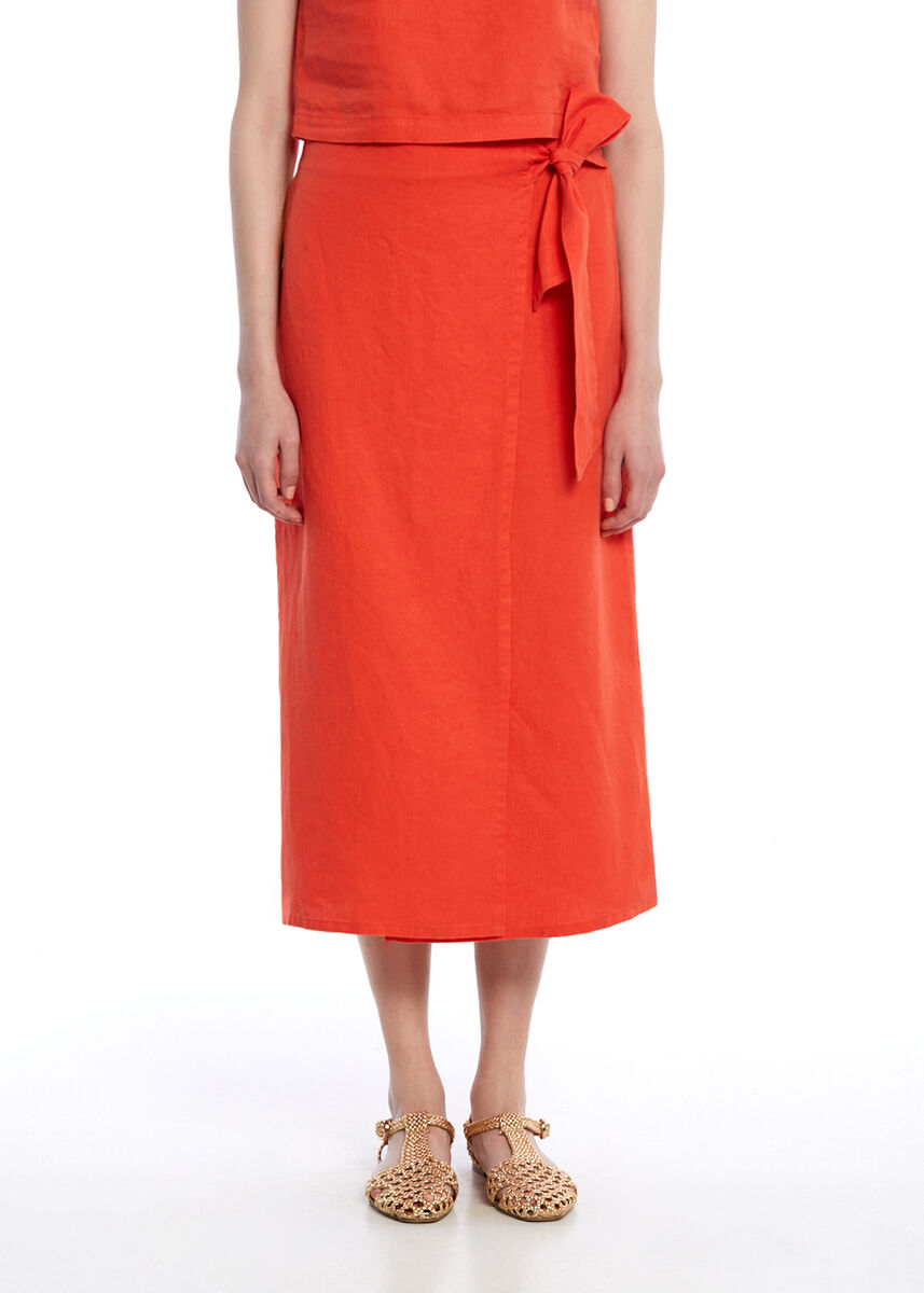 LOBSTER LINEN SKIRT - KNITSS
